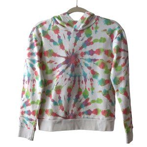 J Crew Crewcuts Junior Girls NWT Bright Tie Dye Pullover Hoodie Sweatshirt 14